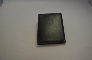 Preview: Geldbörse „Sixties“ schwarz | ohne Kleingeldfach