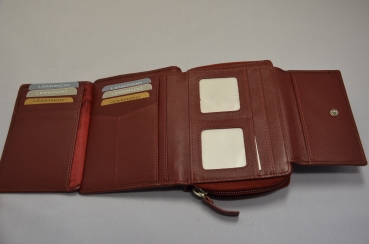 Preview: Damenbörse “Lemondo” cherry mit "Cryptalloy" RFID Ausleseschutz