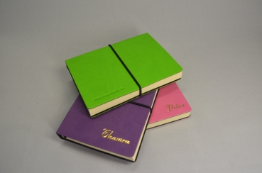 Preview: Notizbuch MINI | Außeneinband in verschiedenen Farben | liniert