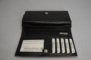 Preview: Damengeldbeutel - Langformat - schwarz | Modell: Raumwunder