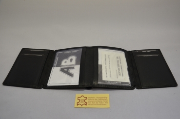 Preview: Ausweismäppchen "Checky" I schwarz