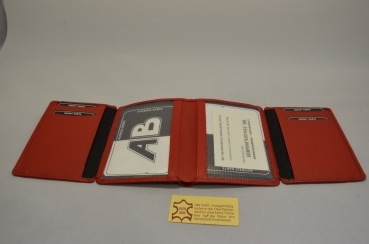 Preview: Ausweismäppchen "Checky" I rot