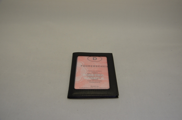 Ausweismäppchen "One side open" I schwarz