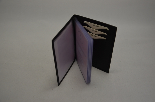 Ausweismäppchen "One side open" I schwarz