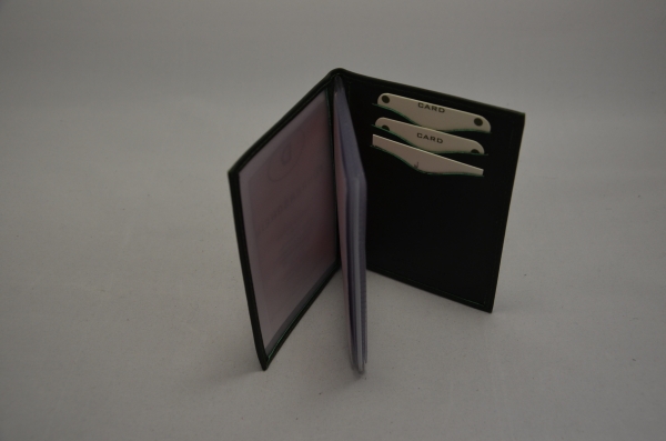 Ausweismäppchen "One side open" I dunkelgrün